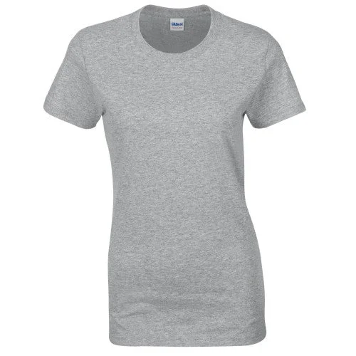 Gildan Womens/Ladies Heavy Cotton T-Shirt-- Welt Pockets Slit Pockets