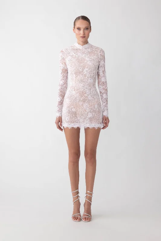 Rhea Lace Mini Dress Trendy Cut-Out Mini Dress