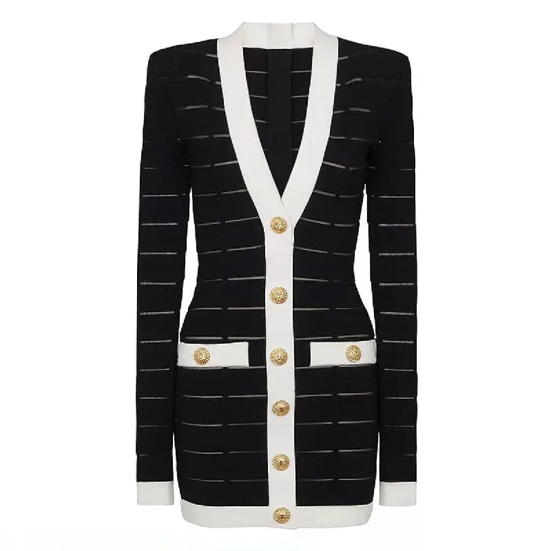Jordan Contrast Trim Mini Dress Fashionable Boho-Chic Mini Dress