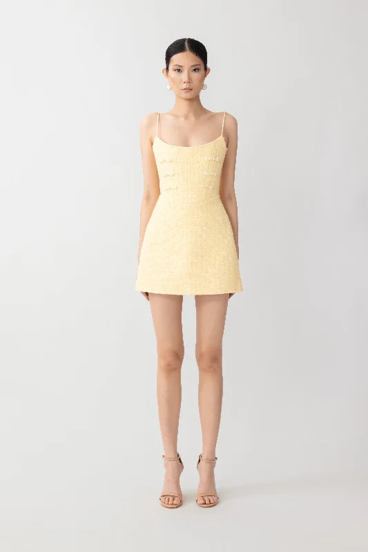 Andi Tweed Mini Dress Trendy Wraparound Mini Dress