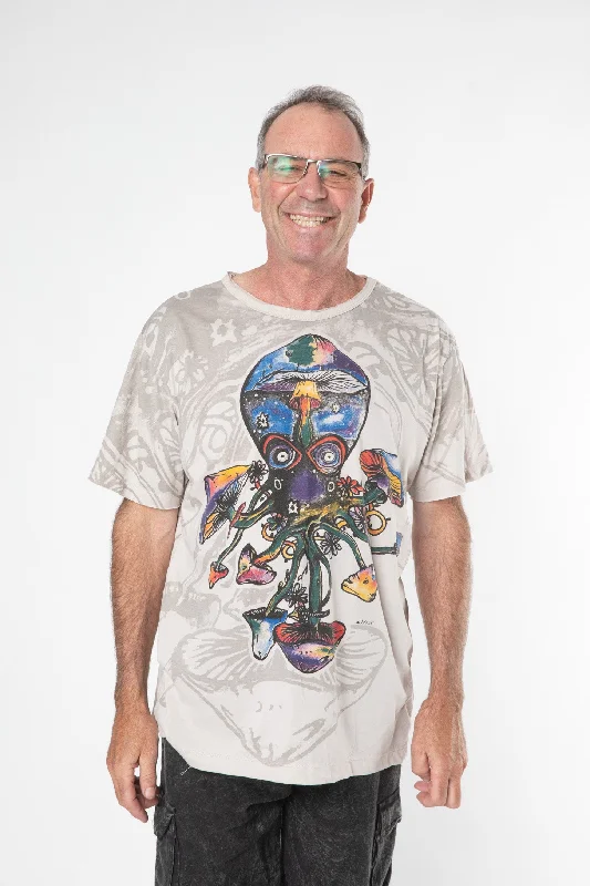 Mexicali Octoshroom Zen T-Shirt-- Machine Wash Dry Clean Hand Wash