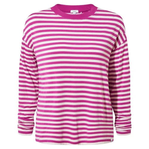 TOG24 Womens/Ladies Jerry Striped Long-Sleeved T-Shirt-- Boxy Fit Fitted Loose