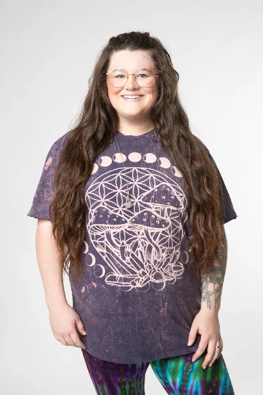 Mexicali Fungi of Life Synchronicity T-Shirt-- Spandex Blend Rayon Blend Denim Blend Mexicali Fungi of Life Synchronicity T-Shirt-- Spandex Blend Rayon Blend Denim Blend