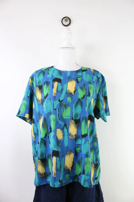 Vintage Notations Blouse (XL) Delicate Bow Blouse