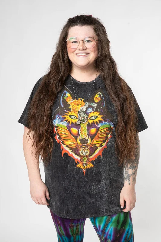 Mexicali Cosmic Great Outdoors T-Shirt-- Polka Dot Checkered Tartan