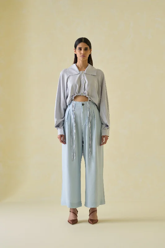 Directional Cropped Shirt-- Modern Contemporary Chic