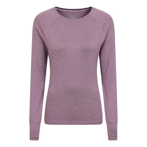 Mountain Warehouse Womens/Ladies Stance Soft Touch Long-Sleeved T-Shirt-- Cashmere Blend Cotton Blend Poly Blend