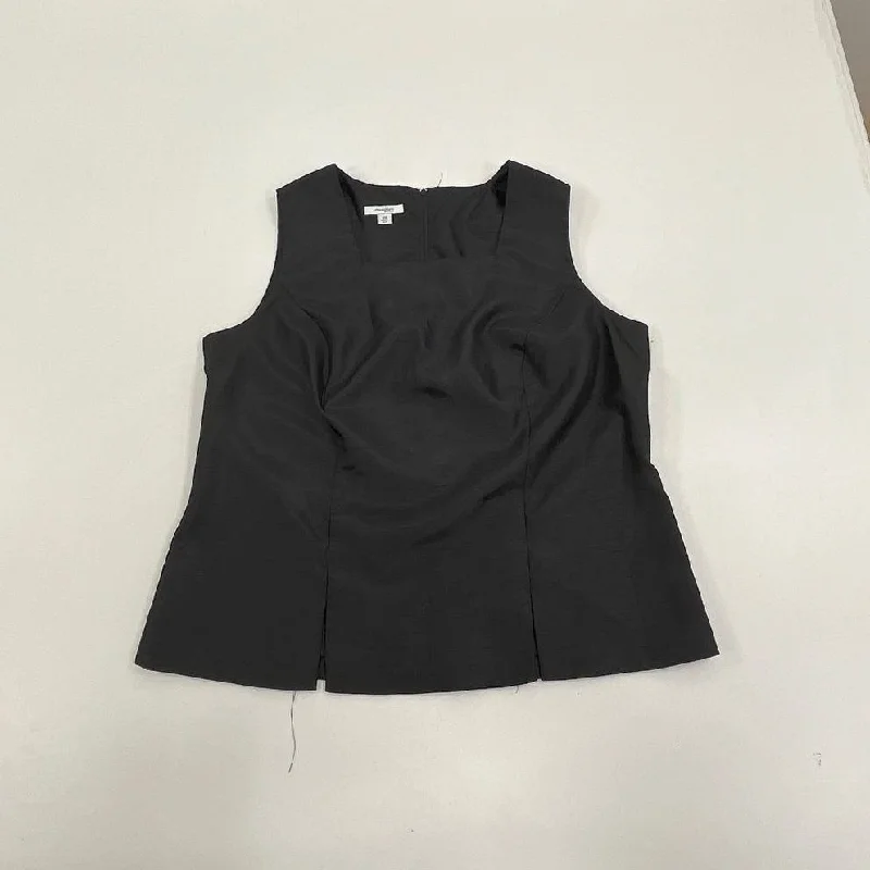 Women's DressBarn Black Sleeveless Fitted Dress Top Blouse - Size 16W Loose Oversized Blouse Women's DressBarn Black Sleeveless Fitted Dress Top Blouse - Size 16W Loose Oversized Blouse