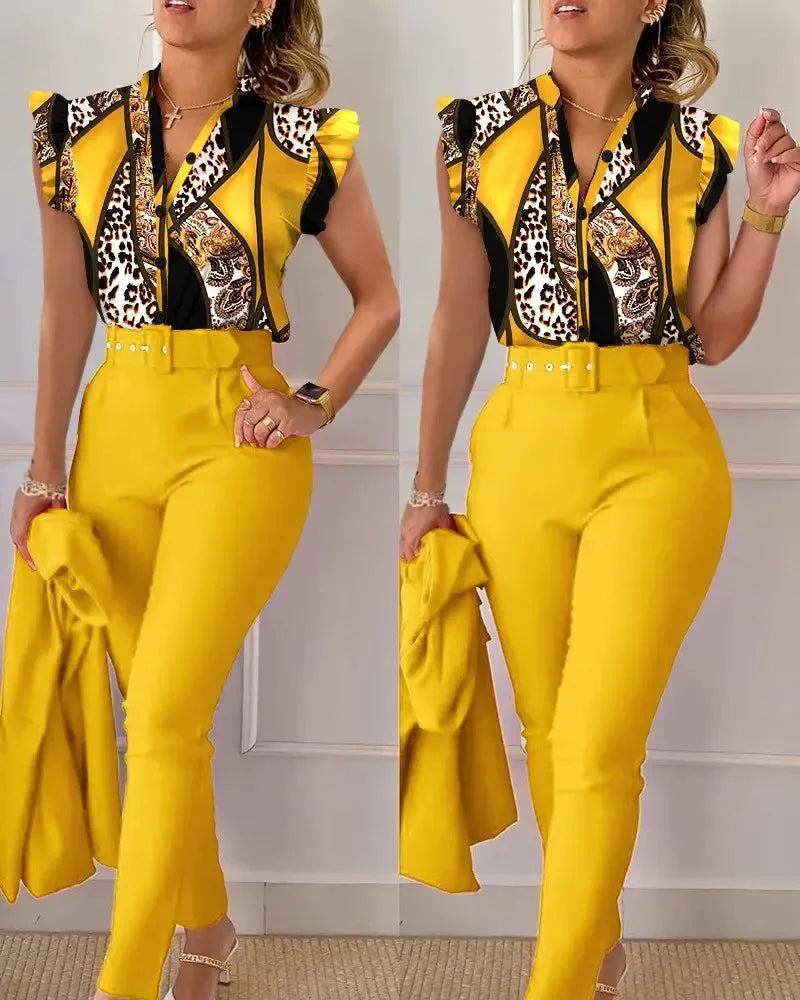 Leopard +yellow