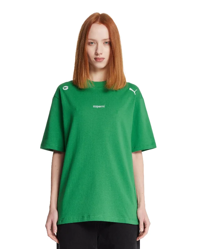 Coperni X Puma T-Shirt Con Logo-- Mesh Blend Leather Blend Suede Blend