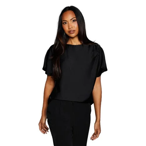 Principles Womens/Ladies Satin Drape Shoulder T-Shirt-- Fashionable Trendy Casual