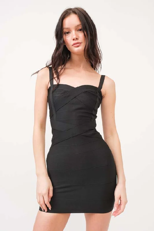 Bandage Tank Mini Dress Cozy A-Line Mini Dress