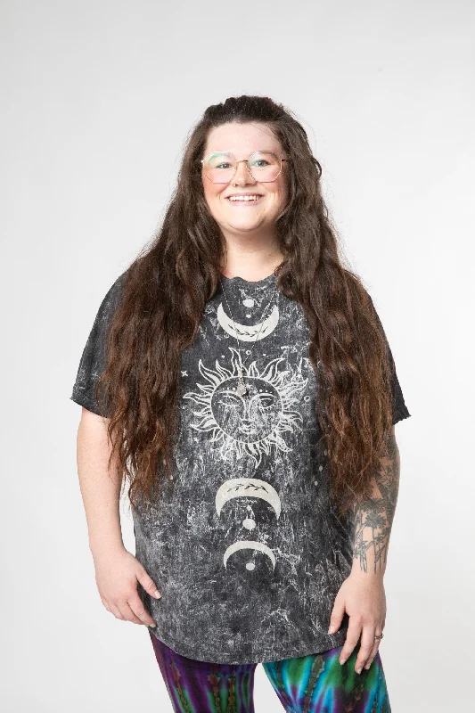 Mexicali Luna Synchronicity T-Shirt-- Solid Print Embellished