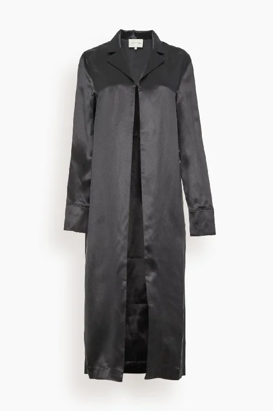 Oyat Blouse in Black Feminine Tie Blouse