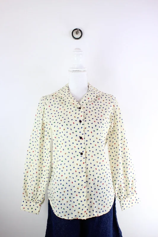 Vintage Rogue Blouse (XS) Elegant Office Blouse