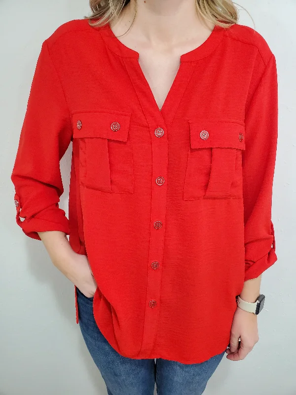 AMERICAN DREAM BLOUSE Oversized Silk Blouse