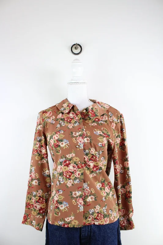 Vintage Javotto Blouse (S) Classic Striped Blouse