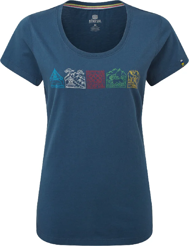 Lungta Tee - Women's|-|T-Shirt Lungta - Femme-- Collared T-Shirt Boat Neck A-Line
