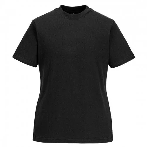 Portwest Womens/Ladies Plain T-Shirt-- Front Pockets Side Pockets Patch Pockets
