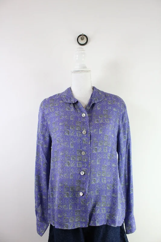 Vintage Carlisle Blouse (6) Sheer Sleeve Blouse