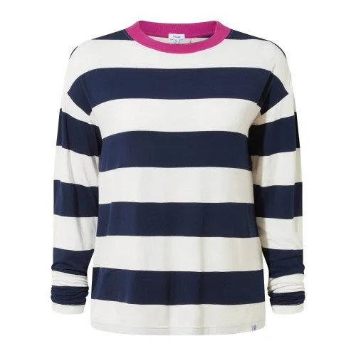 TOG24 Womens/Ladies Jerry Block Stripe Long-Sleeved T-Shirt-- Solid Color Striped Floral TOG24 Womens/Ladies Jerry Block Stripe Long-Sleeved T-Shirt-- Solid Color Striped Floral