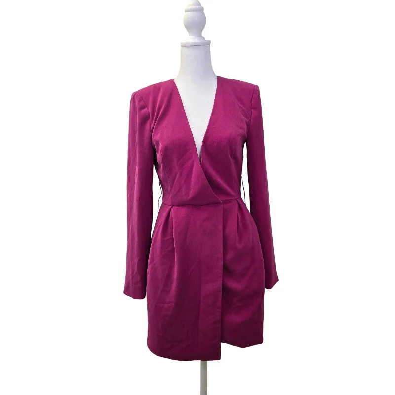NWT NBD x Naven Aida Wrap Blazer Mini Dress*Missing Belt* Size XS Elegant Mini Dress with Pleats