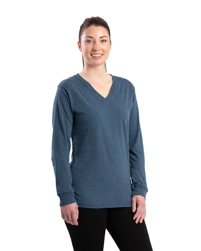 Berne Womens Performance V-Neck Midnight Rain Cotton Blend L/S T-Shirt-- Satin Fabric Silk Fabric Chiffon Fabric Berne Womens Performance V-Neck Midnight Rain Cotton Blend L/S T-Shirt-- Satin Fabric Silk Fabric Chiffon Fabric