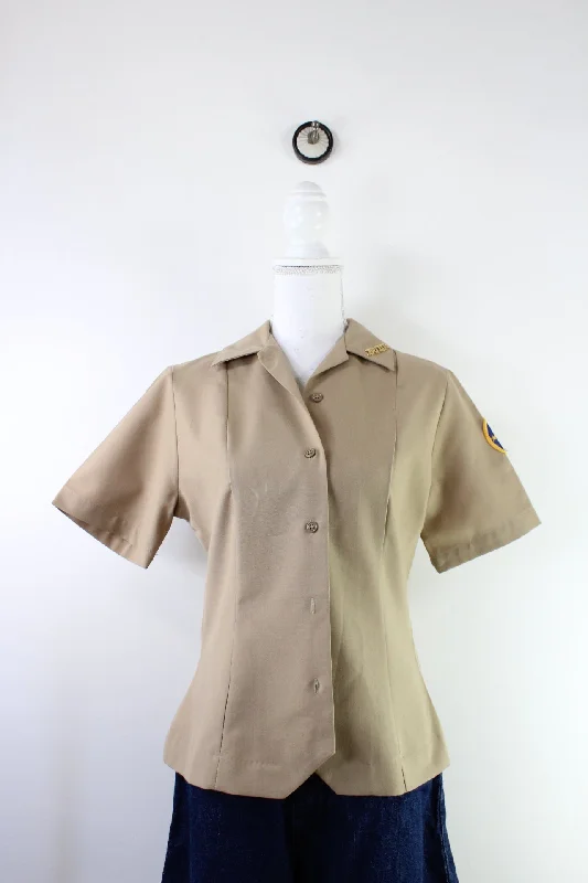 Vintage Navy JROTC Blouse (10) Versatile Layering Blouse