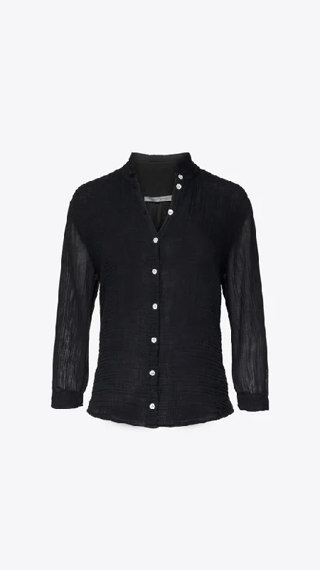 Lauren Blouse - Black Relaxed Fit Blouse