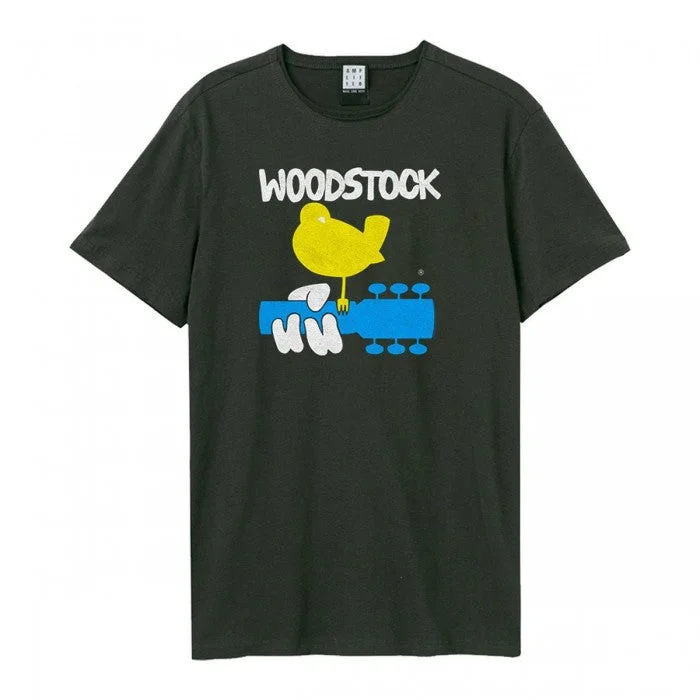 Amplified Unisex Adult Peace and Love Woodstock T-Shirt-- Zippered Buttoned Snapped