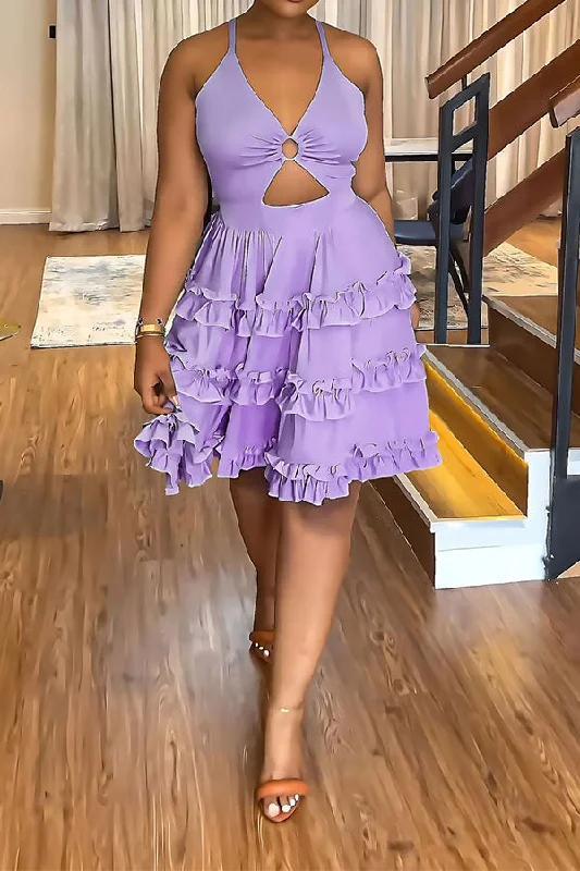 storexq O-ring Design Smart Stringy Selvedge Tiered Mini Dress Trendy Button-Detail Mini Dress storexq O-ring Design Smart Stringy Selvedge Tiered Mini Dress Trendy Button-Detail Mini Dress