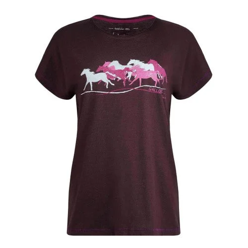 Weird Fish Womens/Ladies Gallopers Horse Slub Organic T-Shirt-- Terry Blend Velvet Blend Canvas Blend Weird Fish Womens/Ladies Gallopers Horse Slub Organic T-Shirt-- Terry Blend Velvet Blend Canvas Blend