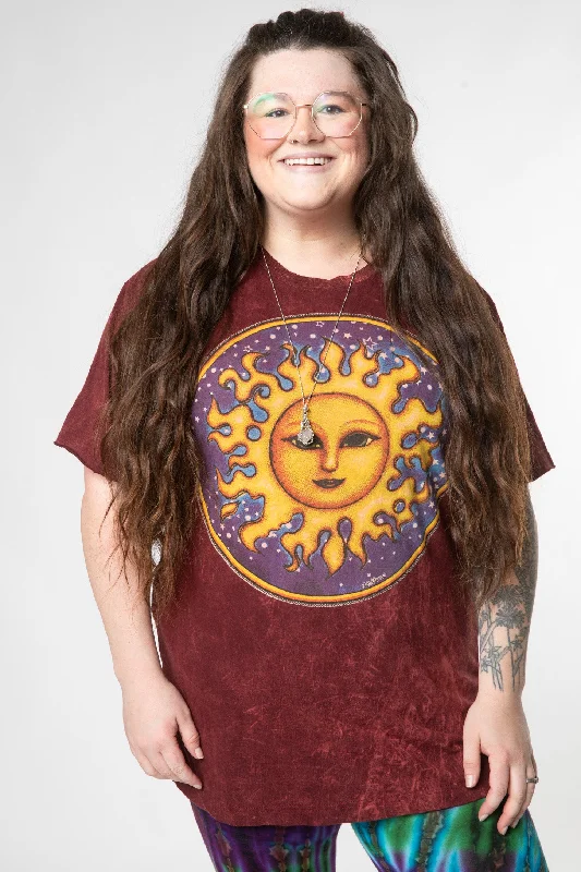 Mexicali Smiling Sun Great Outdoors T-Shirt-- Houndstooth Herringbone Solid