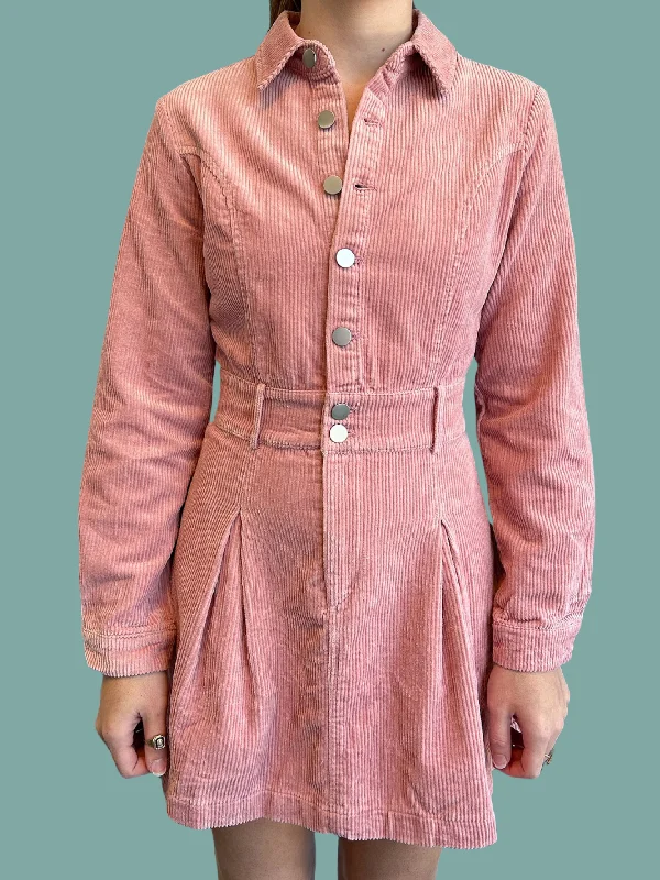 Pink Dream Mini Dress Fashionable Lace-Trim Mini Dress