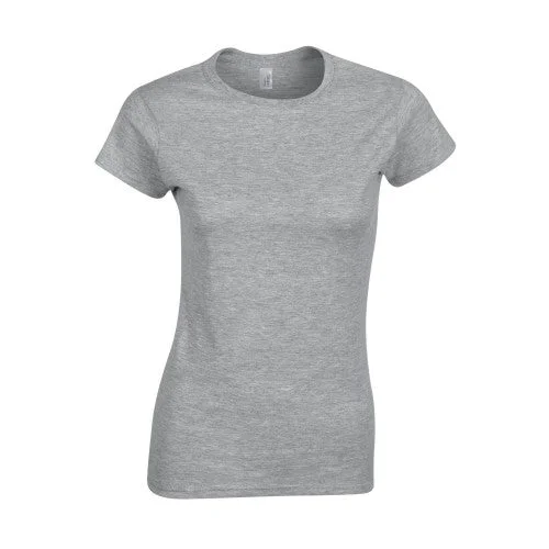 Gildan Womens/Ladies Soft Touch T-Shirt-- V-Neck T-Shirt Long Sleeve Cotton