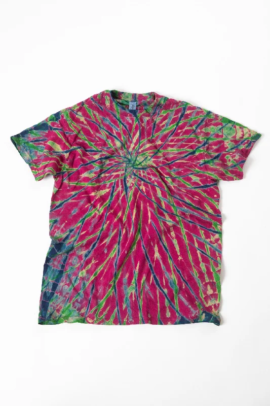 Oracle Tie Dye T-Shirt-- Hooded Caped Shawl Collar