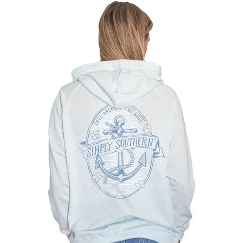 Simply southern anchor sweatshirt Hoodie with Gradient Ombre Colorful