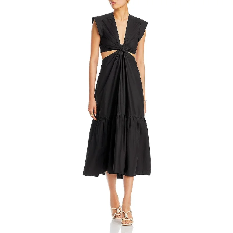 A.L.C. Womens Solid Cotton Cocktail And Party Dress Tunics Exclusive limited