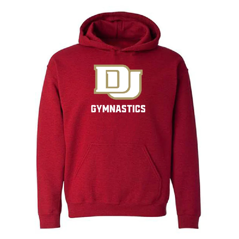 DU - NCAA Women's Gymnastics : Ava Mabanta - Classic Shersey Hooded Sweatshirt Hoodie with Neon Bright Vibrant DU - NCAA Women's Gymnastics : Ava Mabanta - Classic Shersey Hooded Sweatshirt Hoodie with Neon Bright Vibrant