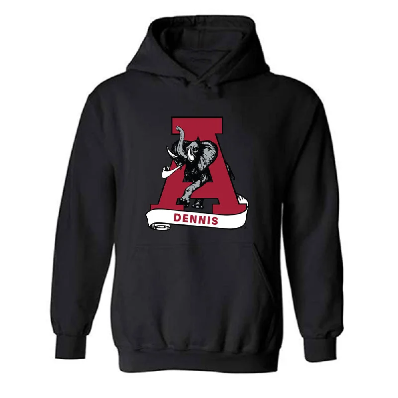 Alabama - NCAA Women's Gymnastics : Brooke Dennis - Hooded Sweatshirt Hoodie with Hem Fringe Bohemian Relaxed Alabama - NCAA Women's Gymnastics : Brooke Dennis - Hooded Sweatshirt Hoodie with Hem Fringe Bohemian Relaxed