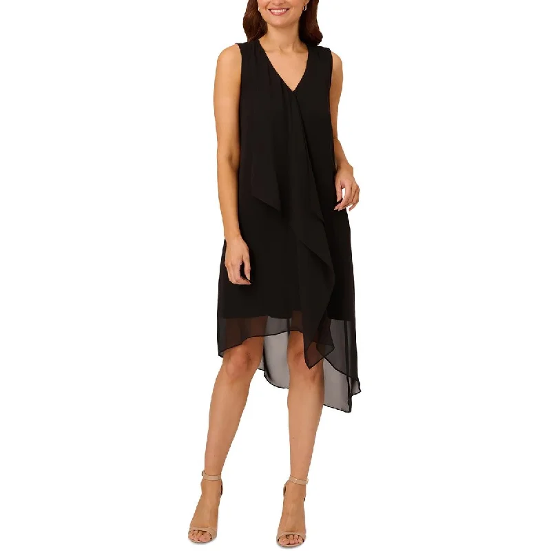 Adrianna Papell Womens Asymmetric Chiffon Cocktail And Party Dress Tunics New arrival Adrianna Papell Womens Asymmetric Chiffon Cocktail And Party Dress Tunics New arrival