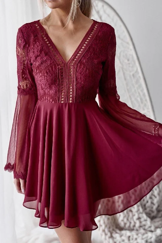 Bethany Dress - Red Tunics Luxurious premium