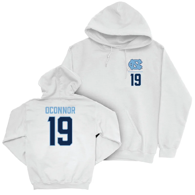 UNC Women's Lacrosse White Logo Hoodie - Julia OConnor Hoodie with Pocket Utility Practical UNC Women's Lacrosse White Logo Hoodie - Julia OConnor Hoodie with Pocket Utility Practical