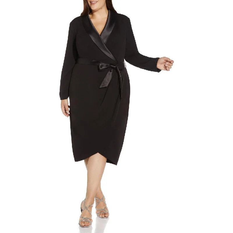 Adrianna Papell Womens Plus Silk Lapel Maxi Cocktail and Party Dress Tunics Running lightweight Adrianna Papell Womens Plus Silk Lapel Maxi Cocktail and Party Dress Tunics Running lightweight