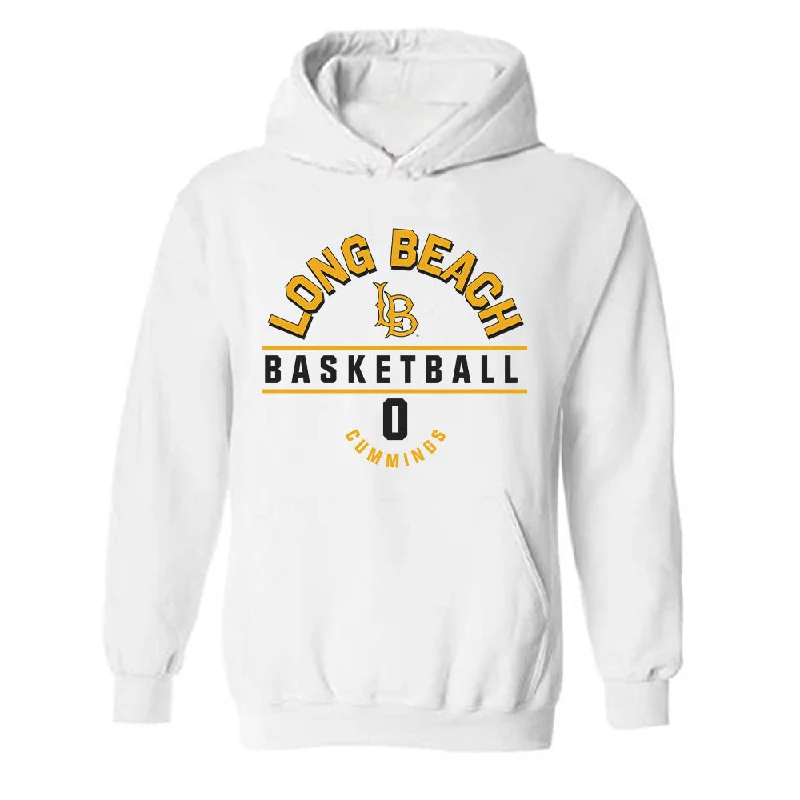 LBSU - NCAA Women's Basketball : Lauren Cummings - Classic Fashion Shersey Hooded Sweatshirt Hoodie with Mock Neck Collared Structured LBSU - NCAA Women's Basketball : Lauren Cummings - Classic Fashion Shersey Hooded Sweatshirt Hoodie with Mock Neck Collared Structured