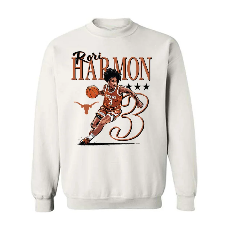 Texas - NCAA Women's Basketball : Rori Harmon - Signature Collection Version 1 Player Collage Crewneck Sweatshirt Hoodie Jacket Zipper Layering Texas - NCAA Women's Basketball : Rori Harmon - Signature Collection Version 1 Player Collage Crewneck Sweatshirt Hoodie Jacket Zipper Layering