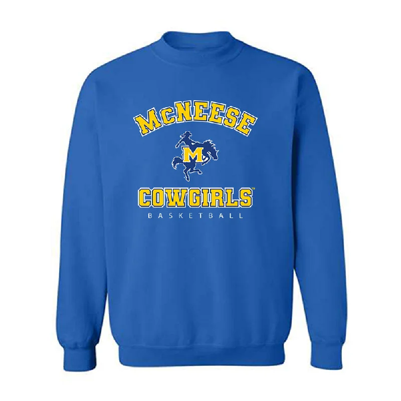 McNeese State - NCAA Women's Basketball : Azjah Reeves - Classic Shersey Crewneck Sweatshirt Hoodie with Toggle Buttons Decorative Unique McNeese State - NCAA Women's Basketball : Azjah Reeves - Classic Shersey Crewneck Sweatshirt Hoodie with Toggle Buttons Decorative Unique