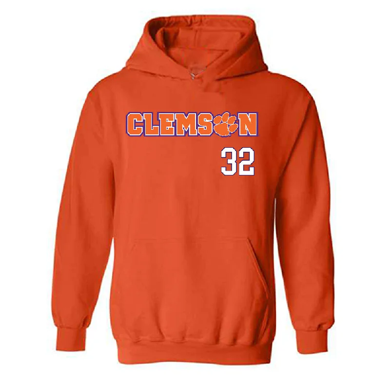 Clemson - NCAA Women's Basketball : Raven Thompson - Classic Shersey Hooded Sweatshirt Hoodie with Hem Drawcord Adjustable Customizable Clemson - NCAA Women's Basketball : Raven Thompson - Classic Shersey Hooded Sweatshirt Hoodie with Hem Drawcord Adjustable Customizable