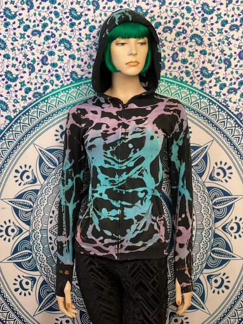 Small Michael Martelli REVERSE Women's Hoodie #2 Hoodie with Pattern Geometric Abstract Small Michael Martelli REVERSE Women's Hoodie #2 Hoodie with Pattern Geometric Abstract