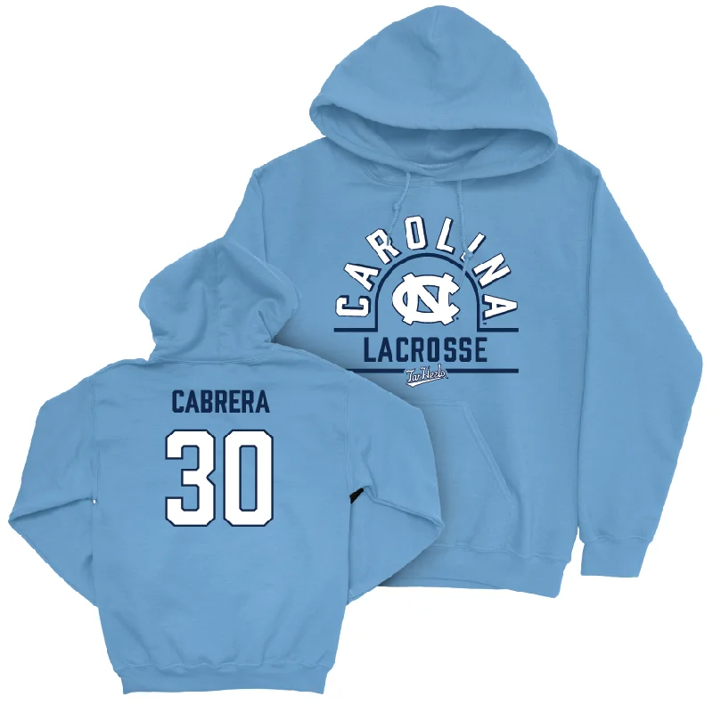 UNC Women's Lacrosse Carolina Blue Classic Hoodie - Ella Cabrera Hoodie with Elastic Cuffs Stretchable Comfortable UNC Women's Lacrosse Carolina Blue Classic Hoodie - Ella Cabrera Hoodie with Elastic Cuffs Stretchable Comfortable
